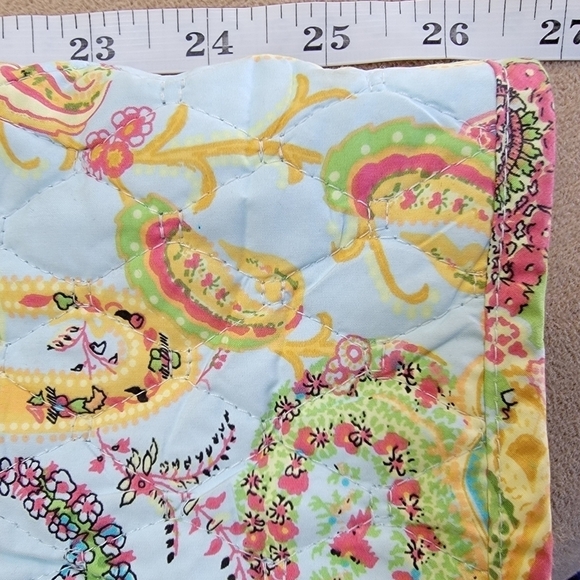 Kate Hill Quilted Snap Front Lined Paisley Print Jacket Size Large EUC - Picture 8 of 9